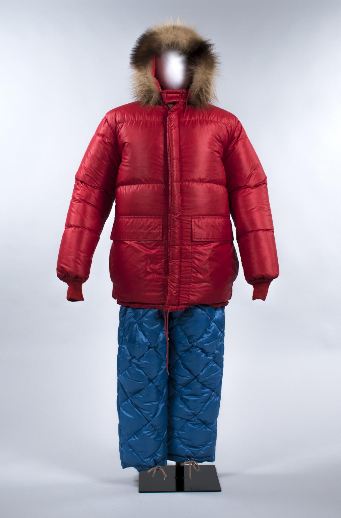 Image of Mt. Everest Parka with wolverine fur muff and pants, 1967